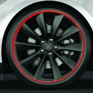 Alloygator wheel protector red rims tesla bmw honda toyota mercedes benz